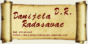 Danijela Radosavac vizit kartica